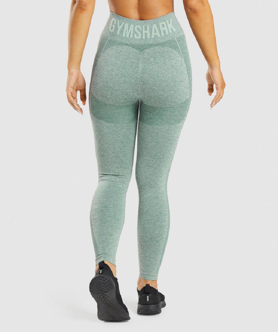 Leggins Gymshark Flex High Waisted Mujer Verde | CO 2948ILH